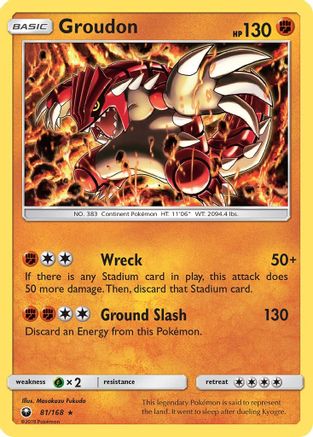 Groudon (81) [SM - Celestial Storm] Reverse Holofoil