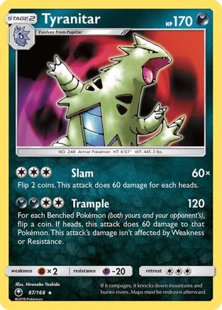 Tyranitar (87) [SM - Celestial Storm] Holofoil