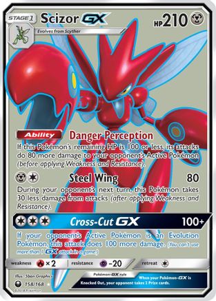 Scizor GX (Full Art) (158) [SM - Celestial Storm] Holofoil