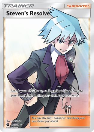 Steven's Resolve (Full Art) (165) [SM - Celestial Storm] Holofoil