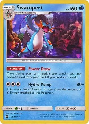 Swampert - 35/168 (SM Celestial Storm) (35) [Deck Exclusives] Holofoil