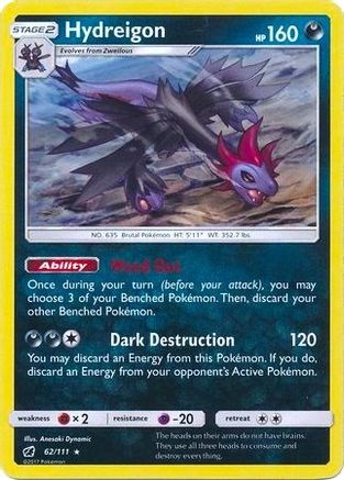 Hydreigon - 62/111 (Cracked Ice Holo) (62) [Deck Exclusives] Holofoil