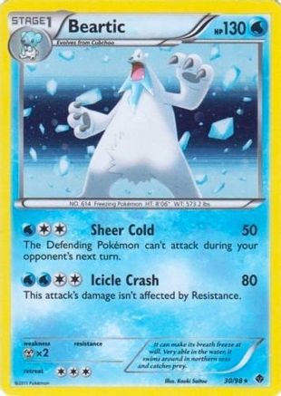 Beartic - 30/98 (Cosmos Holo) (30) [Blister Exclusives] Holofoil