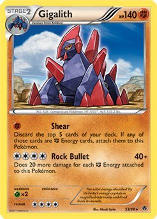 Gigalith - 53/98 (Cracked Ice Holo) (53) [Blister Exclusives] Holofoil