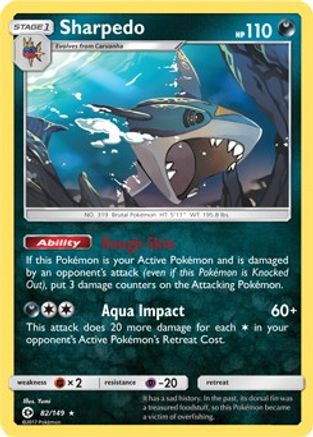 Sharpedo - 82/149 (Cosmos Holo) (82) [Blister Exclusives] Holofoil