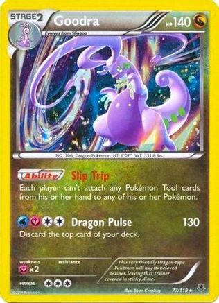 Goodra - 77/119 (Cosmos Holo) (77) [Blister Exclusives] Holofoil