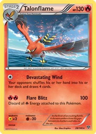 Talonflame - 28/146 (Cosmos Holo) (28) [Blister Exclusives] Holofoil