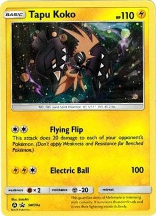 Tapu Koko - SM30a (SM30a) [Alternate Art Promos] Holofoil
