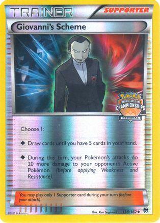 Giovanni's Scheme - 138/162 (Regional Championships) (138) [League & Championship Cards] Reverse Holofoil