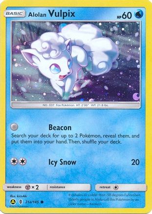 Alolan Vulpix - 21a/145 (21a) [Alternate Art Promos] Holofoil