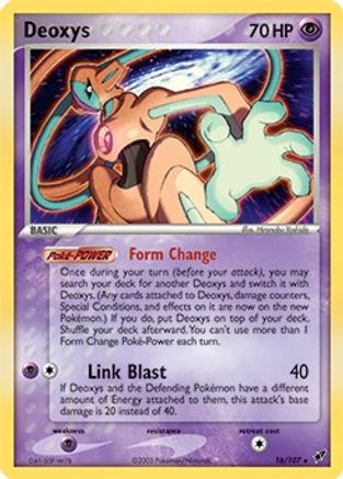Deoxys - 16/107 (EX Deoxys) (16) [Deck Exclusives] Holofoil