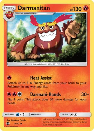 Darmanitan (9) [Dragon Majesty] Reverse Holofoil