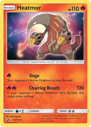 Heatmor (10) [Dragon Majesty] Reverse Holofoil