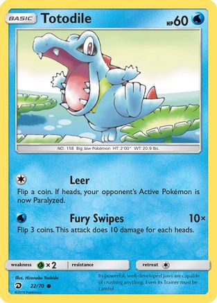 Totodile (22) [Dragon Majesty] Reverse Holofoil