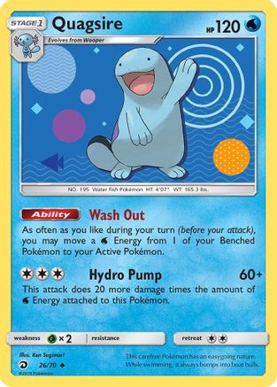 Quagsire (26) [Dragon Majesty] Reverse Holofoil