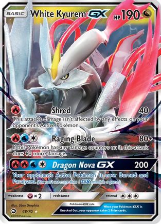 White Kyurem GX (48) [Dragon Majesty] Holofoil