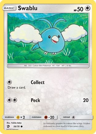 Swablu (56) (56) [Dragon Majesty] Reverse Holofoil