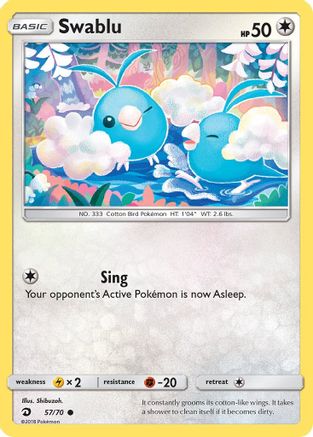 Swablu (57) (57) [Dragon Majesty] Reverse Holofoil