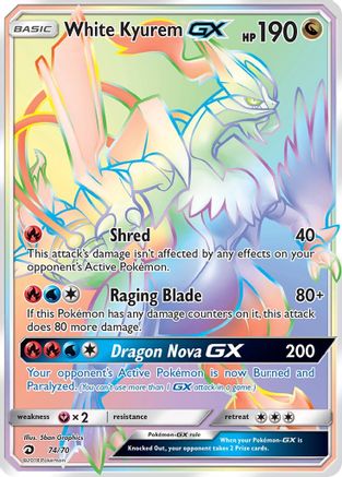White Kyurem GX (Secret) (74) [Dragon Majesty] Holofoil