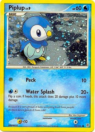 Piplup - 93/130 (Cosmos Holo) (93) [Miscellaneous Cards & Products] Holofoil