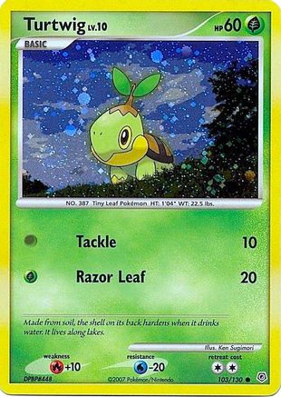 Turtwig - 103/130 (Cosmos Holofoil) () [League & Championship Cards] Holofoil