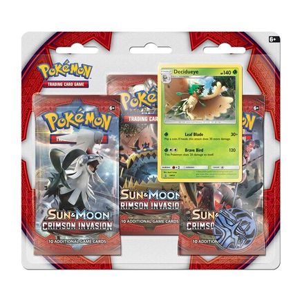 Pokemon Crimson Invasion 3 Pack Blister [Decidueye]