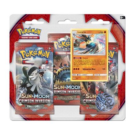 Pokemon Crimson Invasion 3 Pack Blister [Lucario]