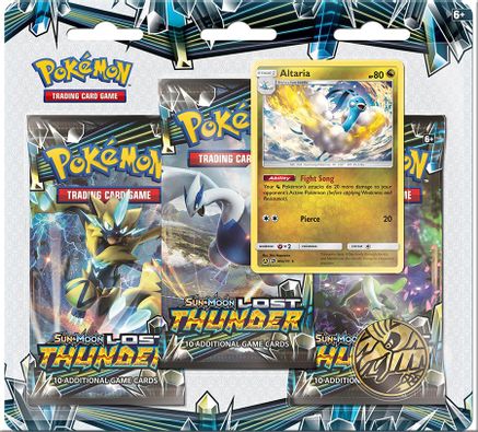 Pokemon Lost Thunder 3 Pack Blister [Altaria]