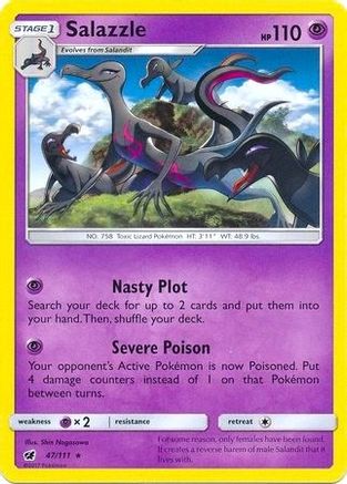 Salazzle - 47/111 (SM Crimson Invasion) (47) [Deck Exclusives]