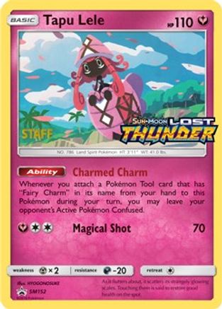 Tapu Lele - SM152 (Prerelease) [Staff] (SM152) [SM Promos] Holofoil