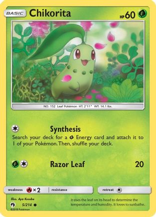 Chikorita (5) (5) [SM - Lost Thunder]
