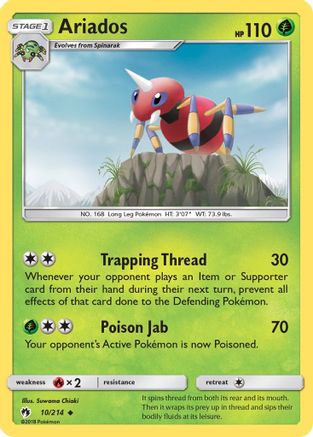 Ariados (10) [SM - Lost Thunder] Reverse Holofoil
