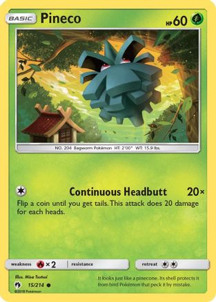 Pineco (15) [SM - Lost Thunder]