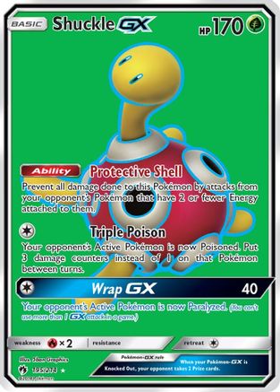 Shuckle GX (Full Art) (195) [SM - Lost Thunder] Holofoil
