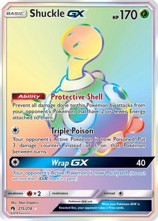 Shuckle GX (Secret) (215) [SM - Lost Thunder] Holofoil