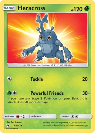 Heracross (18) [SM - Lost Thunder] Reverse Holofoil