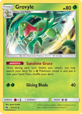 Grovyle (21) [SM - Lost Thunder] Reverse Holofoil