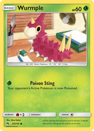 Wurmple (24) (24) [SM - Lost Thunder]