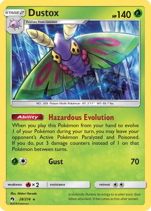Dustox (28) [SM - Lost Thunder] Reverse Holofoil
