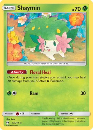 Shaymin (33) [SM - Lost Thunder] Holofoil