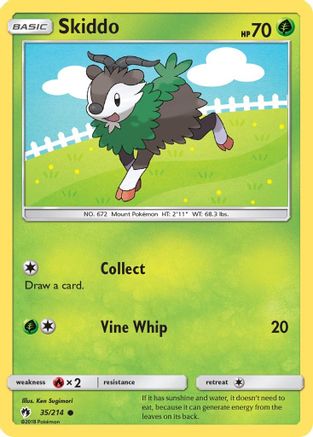 Skiddo (35) [SM - Lost Thunder] Reverse Holofoil