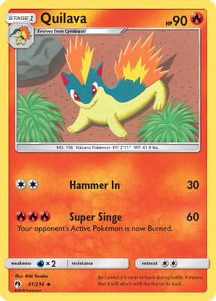 Quilava (41) [SM - Lost Thunder] Reverse Holofoil