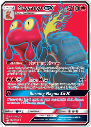 Magcargo GX (Full Art) (198) [SM - Lost Thunder] Holofoil