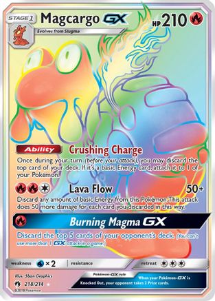 Magcargo GX (Secret) (218) [SM - Lost Thunder] Holofoil