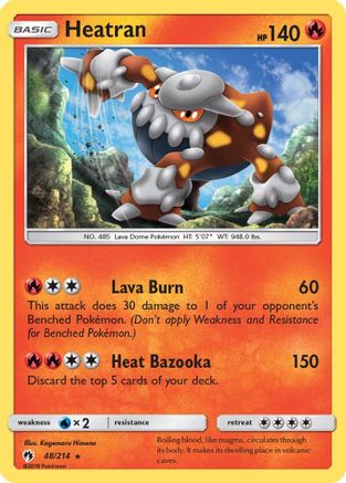 Heatran (48) [SM - Lost Thunder] Reverse Holofoil