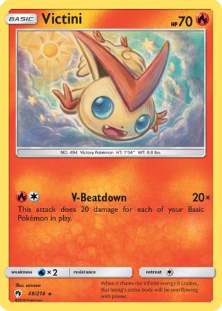 Victini (49) [SM - Lost Thunder] Reverse Holofoil