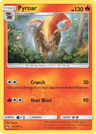 Pyroar (51) [SM - Lost Thunder] Reverse Holofoil