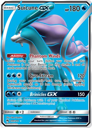 Suicune GX (Full Art) (200) [SM - Lost Thunder] Holofoil