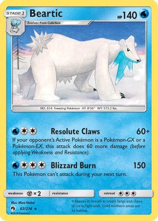Beartic (62) [SM - Lost Thunder] Reverse Holofoil