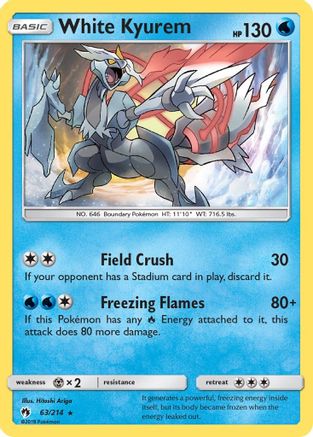 White Kyurem (63) [SM - Lost Thunder] Holofoil